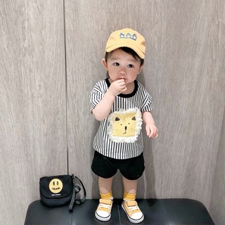 Bộ con hổ mặt vàng tua rua bé trai
