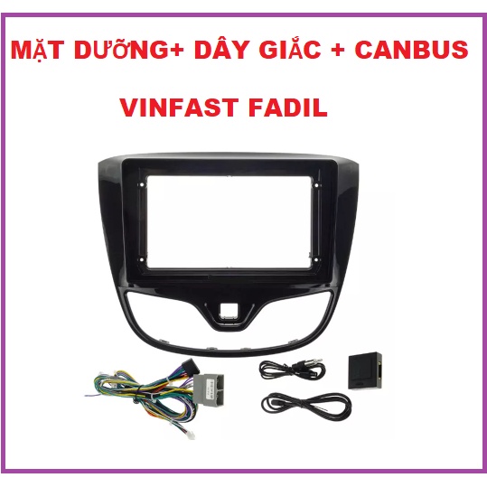 Mặt dưỡng Fadil 9 inch kèm giắc nguồn zin và canbus.Khung dưỡng lắp màn hình cho xe VINFAST FADIL đầu đủ phụ kiện.