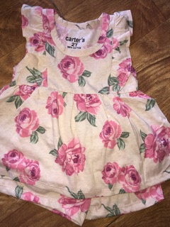 Bộ cotton 4 chiều bé gái Carter