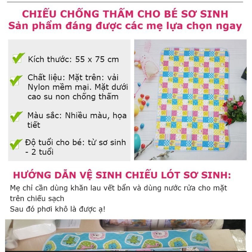 Chiếu đái đài loan chống thấm cho bé