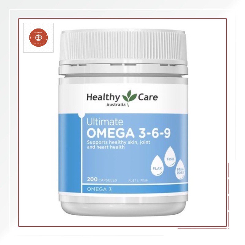 Viên Uống Omega 369 Healthy Care Ultimate Omega 3-6-9 200 Viên DATE 2024