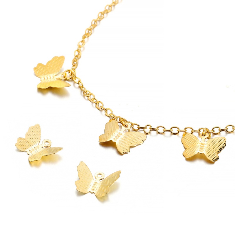 Bộ 100 Mặt Vòng cổ Hình Bướm Nhiều Màu Sắc Bằng Đồng Niken Dùng Làm Trang Sức DIY