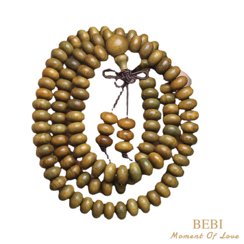 Chuỗi Hạt Đeo Tay Bằng Gỗ Đàn Hương 10 * 6mm