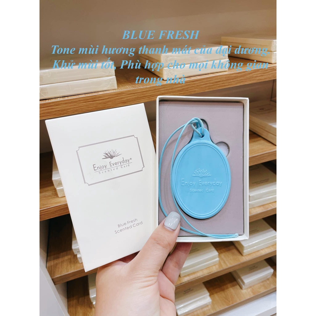 [HÀNG CHÍNH HÃNG] Nước Hoa Sáp Thơm Enjoy Everyday Scented Card Treo Tủ Quần Áo, Balo, Túi Xách, Phòng Ngủ, Ô Tô,..