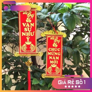 Khánh treo cây đào, liễng trang trí Tết