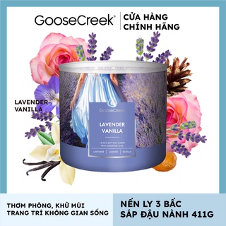 Nến Ly 3 Bấc Sáp Đậu Nành Goose Creek 14.5oz - 411g - Lavender Vanilla