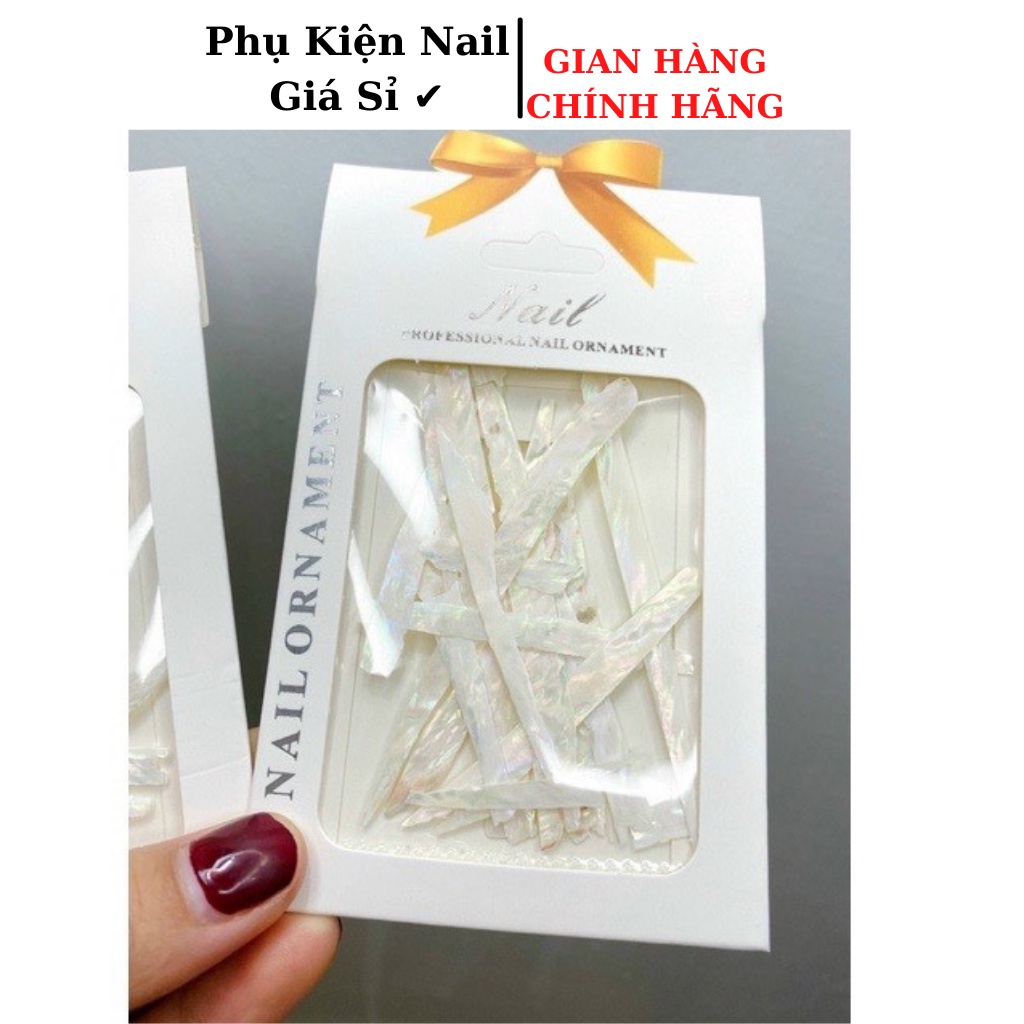 Sét xà cừ trắng đính móng