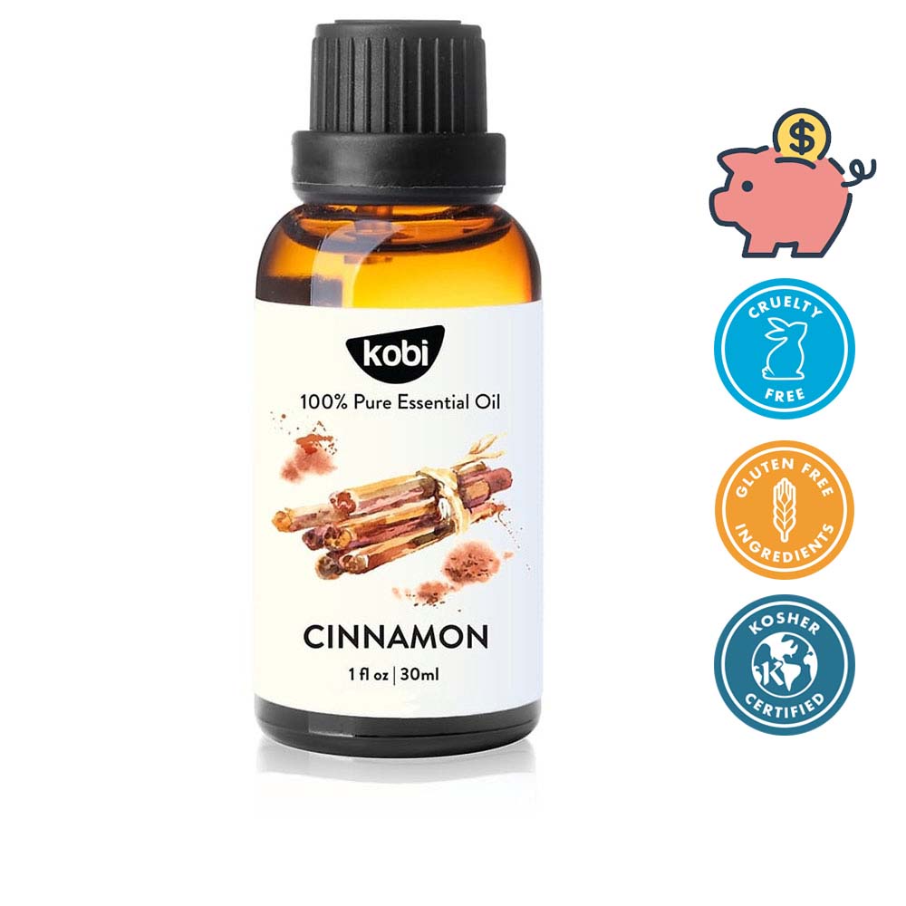 Tinh dầu Quế Kobi Cinnamon essential oil giúp khử mùi, đuổi muỗi, giảm mỡ bụng hiệu quả - 30ml