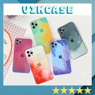 Ốp lưng iphone WATER COLOR cạnh vuông iphone 12 BVC 6plus/6splus/7plus/8plus/x/xs/11/11promax/12/12promax-vincase