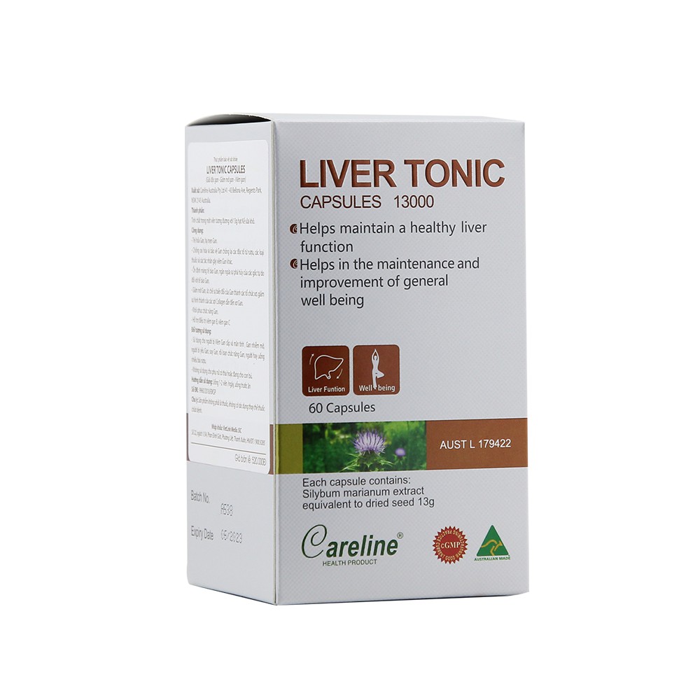 Viên Uống Bảo Vệ Cải Thiện Chức Năng Gan CARELINE Liver Tonic 60 Viên