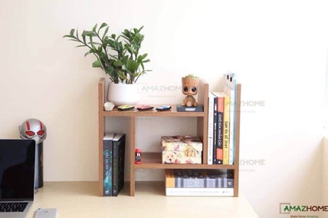 KỆ SÁCH GÓC TƯỜNG ĐẶT BÀN