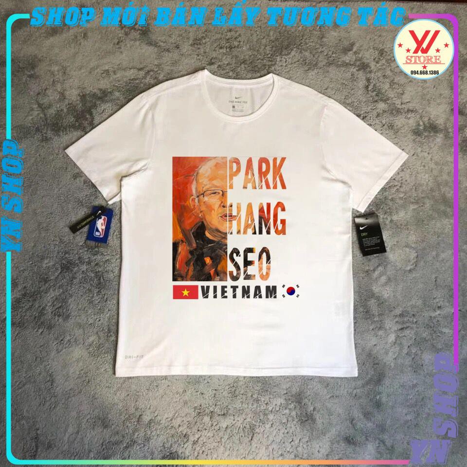 Áo thun unisex HLV PARK HANG SEO, áo phông nam nữ bóng đá tay lỡ form rộng hottrend
