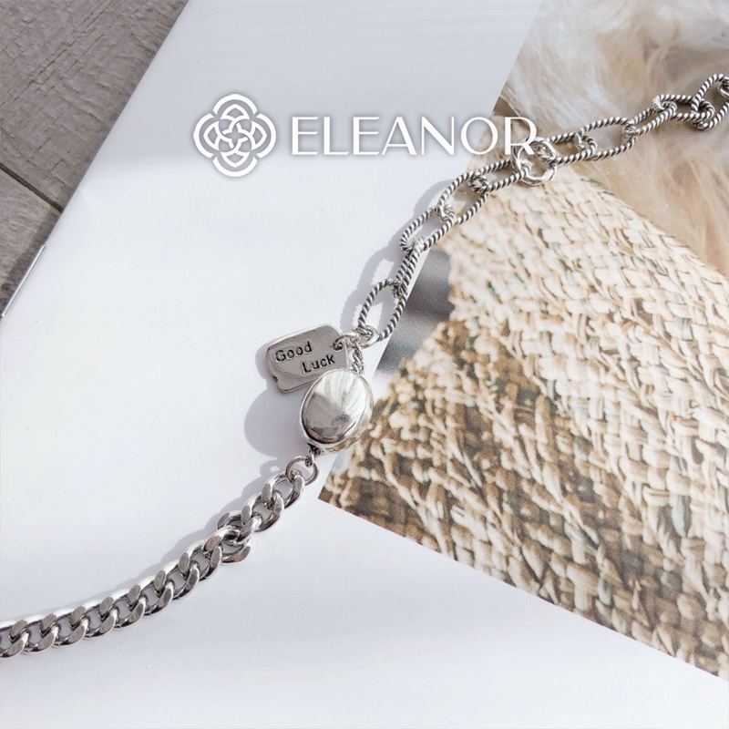 Lắc tay nữ bạc 925 Eleanor Accessories phụ kiện trang sức xích dễ thương Hàn Quốc hợp thời trang