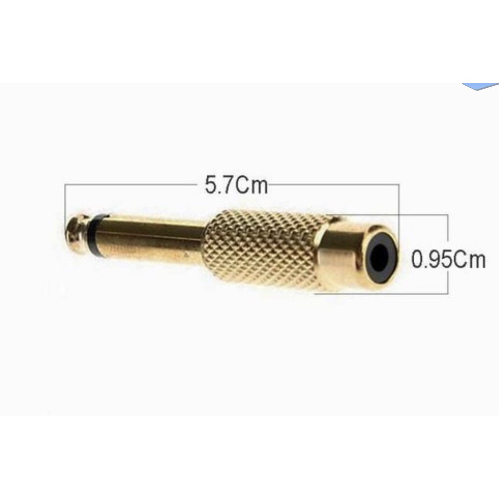 [Mã ELFLASH3 hoàn 10K xu đơn 20K] Jack chuyển 6.5mm (6 ly) ra bông sen RCA