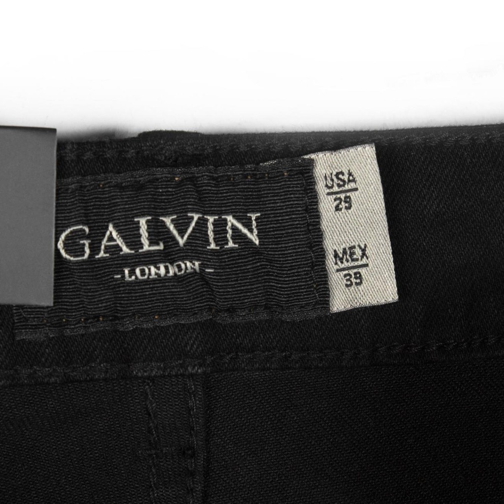 Quần Jeans nam đen trơn Galvin basic chất co giãn form slimfit QJGV32 - Leo Vatino !
