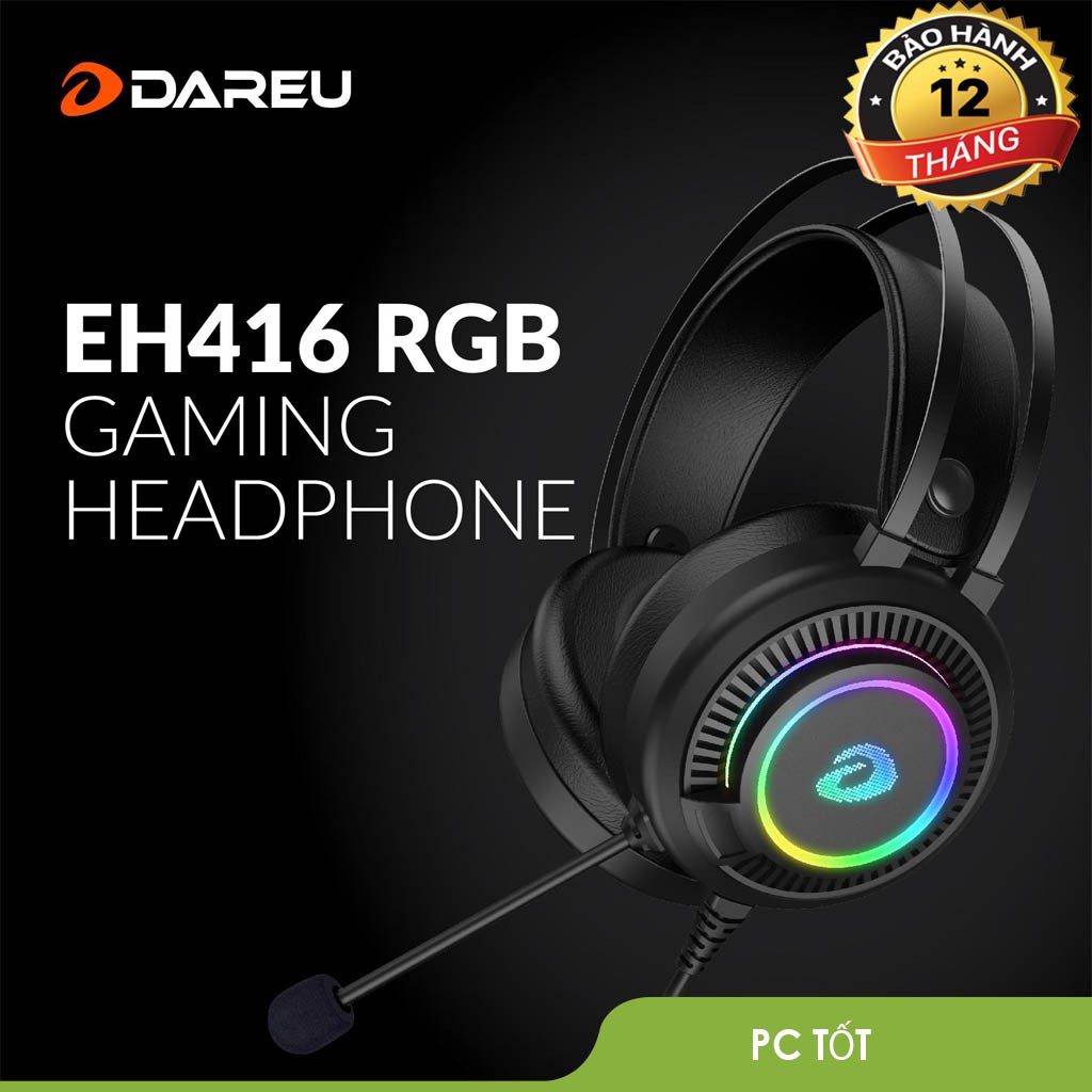 [Mã ELFLASH3 hoàn 10K xu đơn 20K] Tai nghe gaming Dareu EH416 RGB - Phiên bản 2020 mới | WebRaoVat - webraovat.net.vn