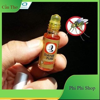Dầu gió ống lăn vàng Siang Pure Thái Lan 3cc