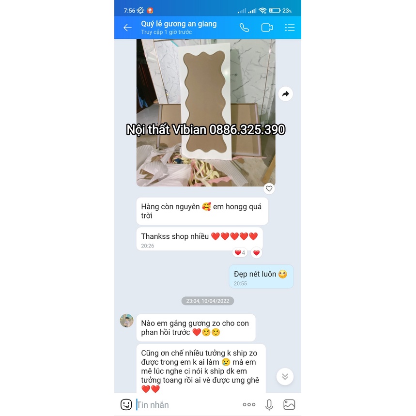 GƯƠNG LƯỢN SÓNG 180x80 SOI TOÀN THÂN ĂN, SƠN MÀU THEO YÊU CẦU