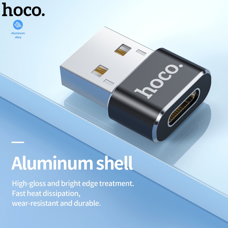 Đầu chuyển đổi HOCO mini UA5 chuyển đổi từ type - c sang usb-a / ua6 chuyển đổi từ usb-a sang type-c tiện lợi