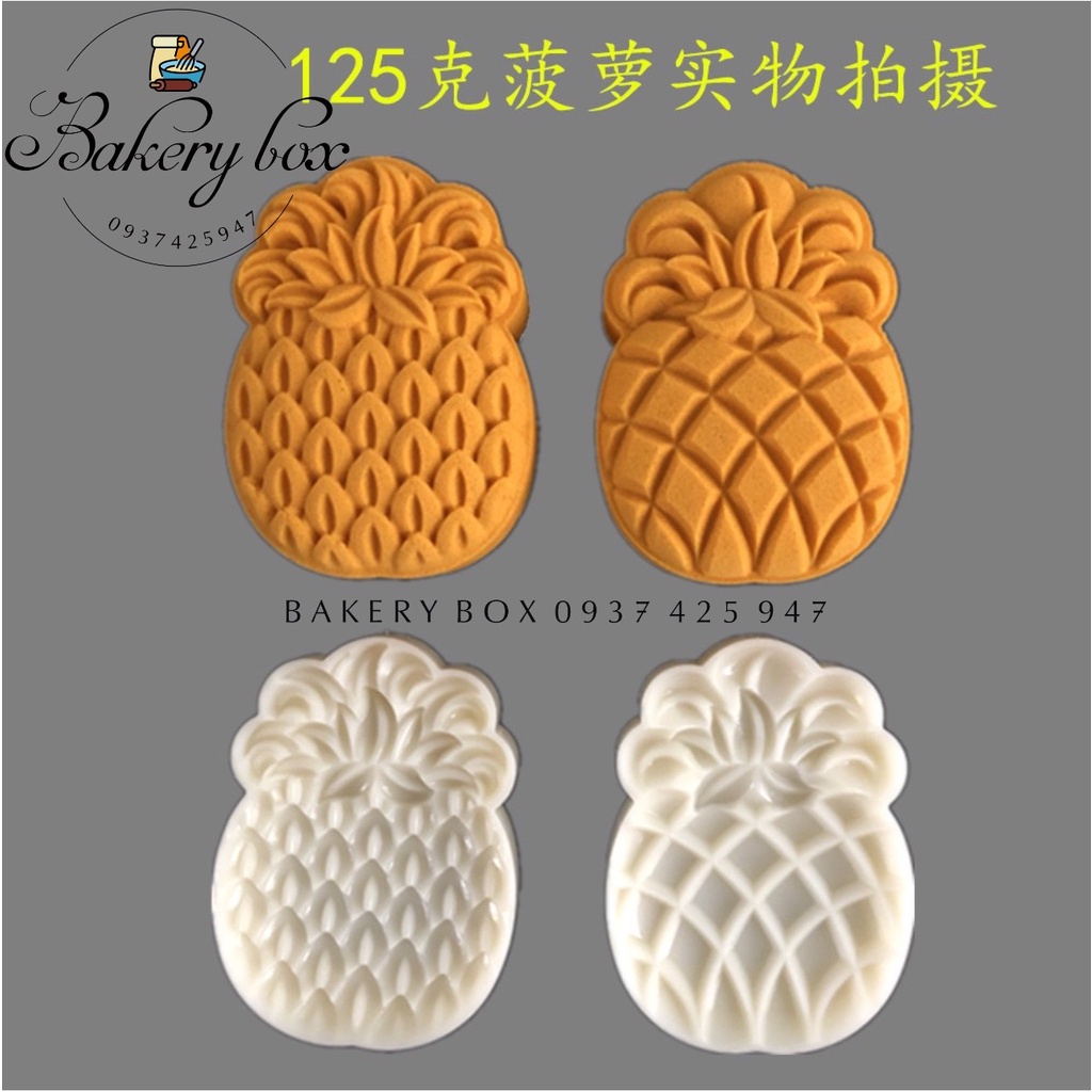 Khuôn Trung Thu Lò Xo Quả Dứa 125g (Mẫu Mới 2023)