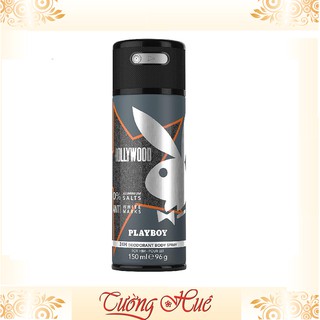 Xịt Khử Mùi Dành Cho Nam PLAYBOY HOLLYWOOD 24H Bodyspray - 150ml