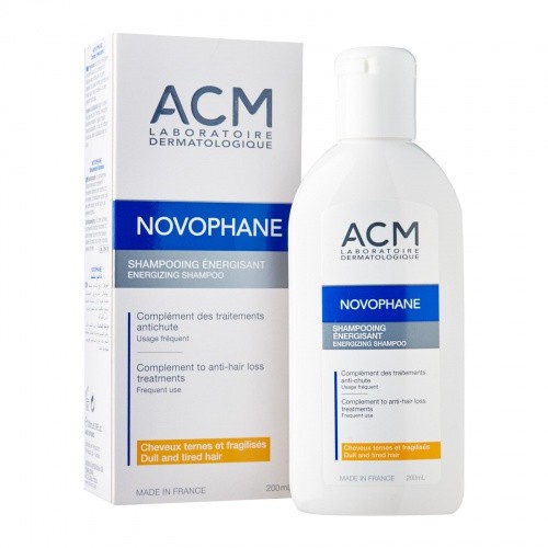 Dầu gội làm sạch và dưỡng tóc khỏe mạnh ACM Novophane Energizing Shampoo 200ml