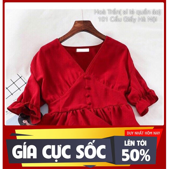 [ Big Sale ] Áo babydoll cúc(ảnh+vdeo) thời trang format