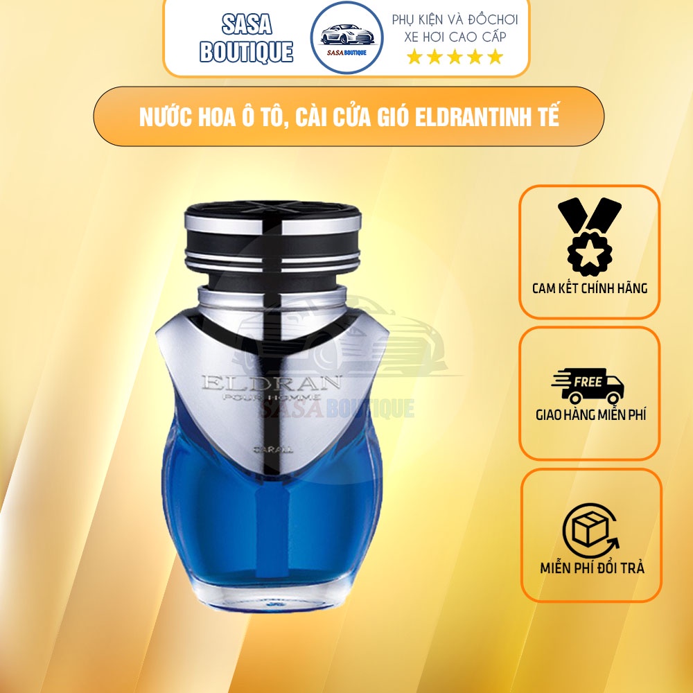 Nước hoa ô tô, cài cửa gió Eldran, chính hãng Carall - Nhật Bản ( Hương nhẹ nhàng sang trọng & tinh tế)