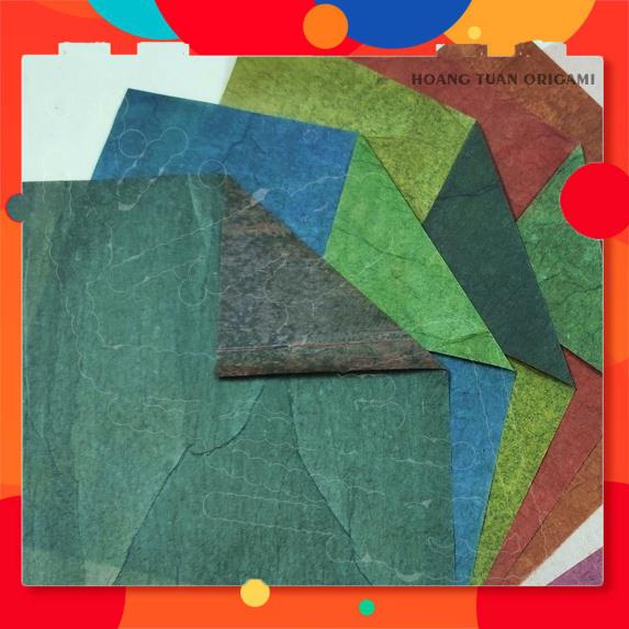Giấy origami Ai Cập Duo Papyrus 2 màu 30gsm, gói hoa, làm thiệp