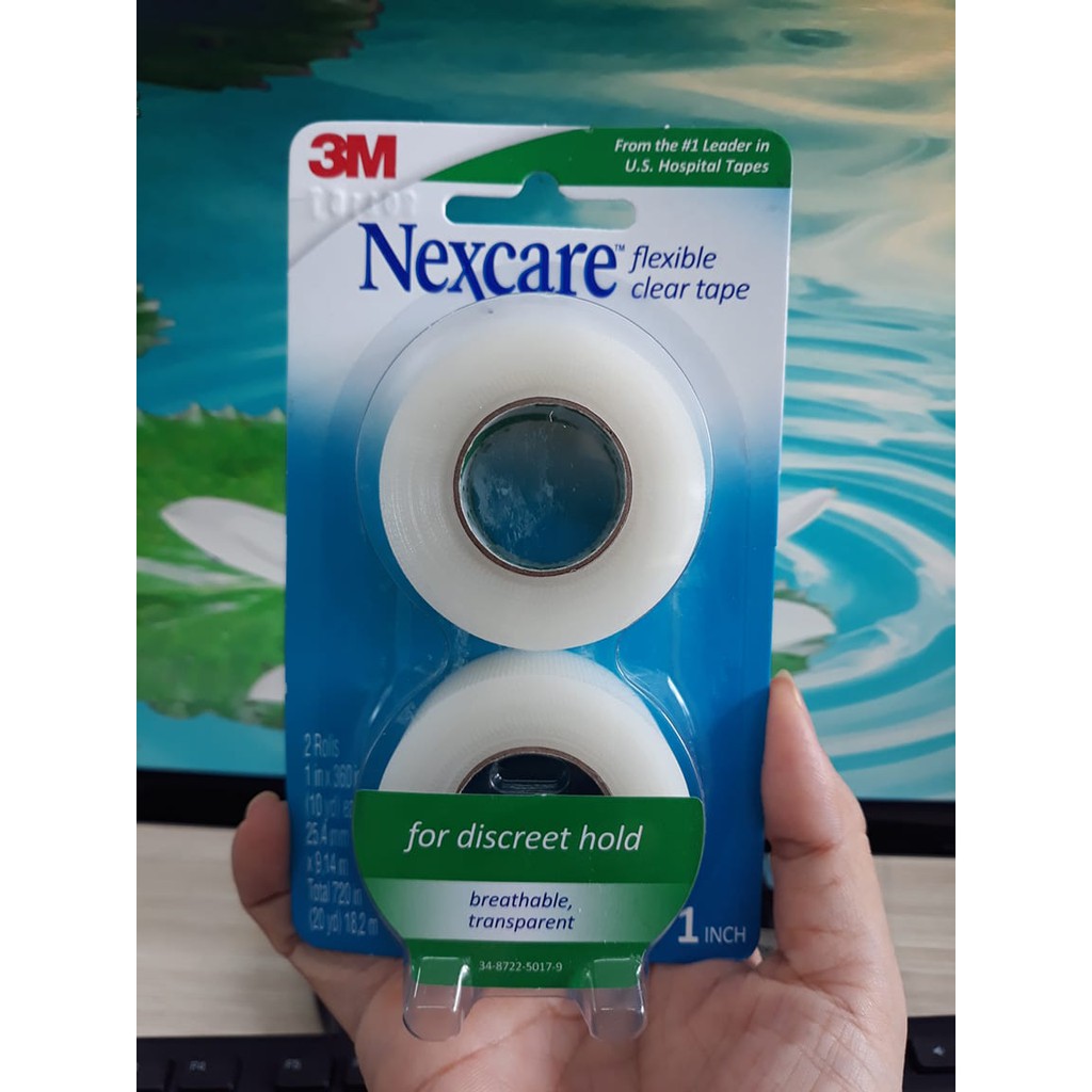 BĂNG KEO Y TẾ CUỘN TRONG SUỐT NEXCARE 3M -771-2PK 1 inch. VỈ 2 CUỘN