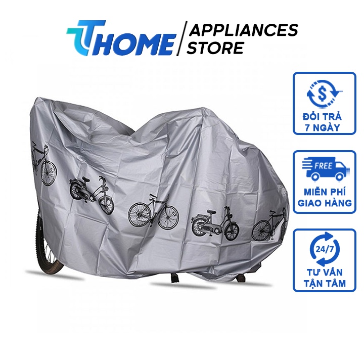 Bạt phủ xe máy, xe đạp không thấm nước che mưa nắng, áo trùm xe máy chất lượng cao TT-HOME