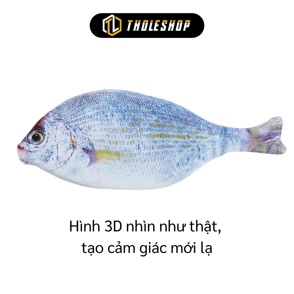 Túi Đựng Bút - Túi Đựng Bút Hình Cá 3D Độc Đáo, Màu Sắc Bắt Mắt, Vải Bóng Sần 6485