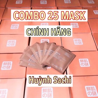 [25 MASK] MẶT NẠ NHAU THAI CỪU TẾ BÀO GỐC NHẬT BẢN TRẮNG DA (AUTH)