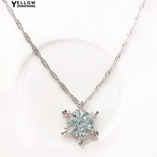 Vòng cổ choker hình bông tuyết đính đá lấp lánh