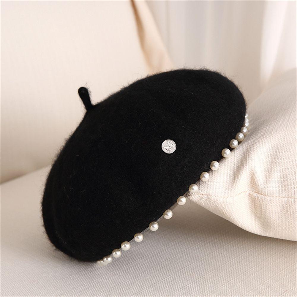 Mũ Beret Len Giữ Ấm Mùa Đông Thời Trang Cho Nữ