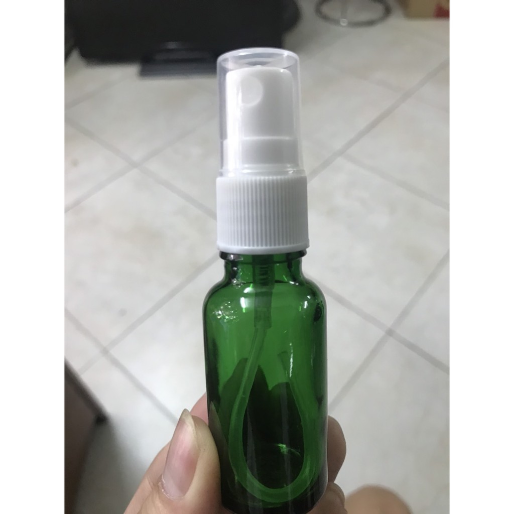 Chai thủy tinh 20ml xanh lá chiết serum, tinh dầu