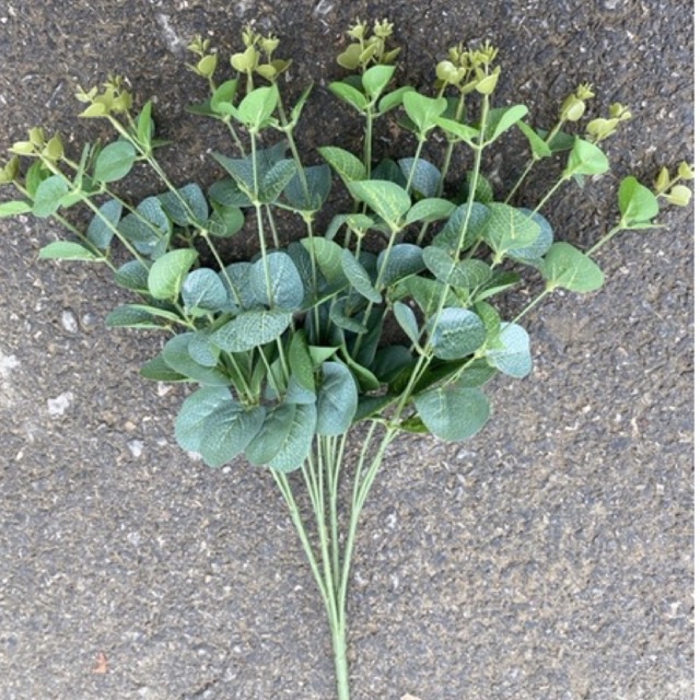 Cành lá táo 1 cụm 16 nhánh nhỏ ,decor nhà cửa, lá bạch đàn trang trí bó hoa quà