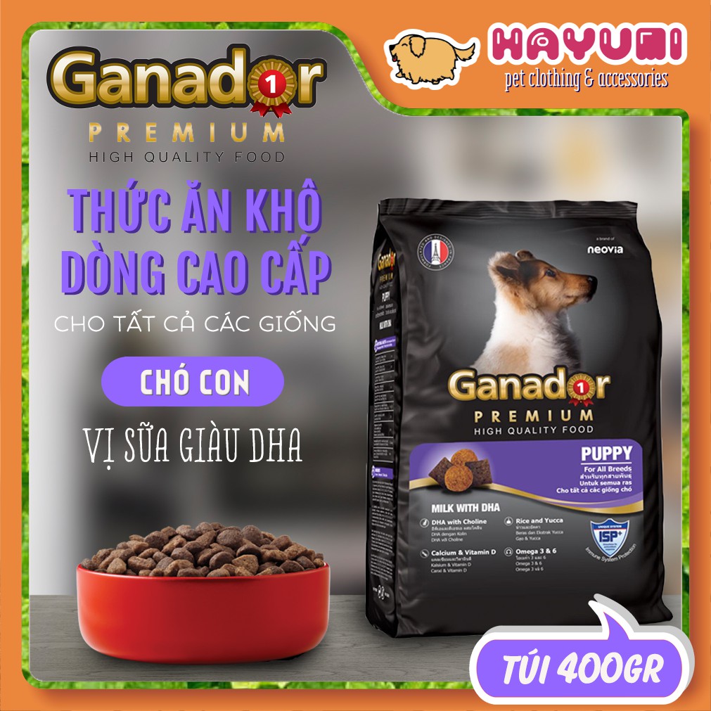 HẠT GANADOR PUPPY 400gr HẠT KHÔ CHO CÚN CON