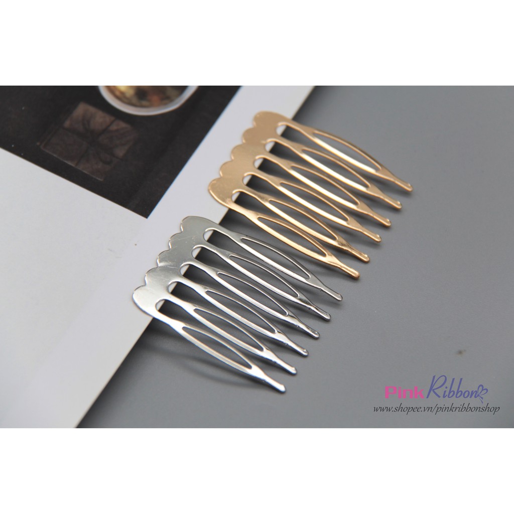 Set 5 cái - Xược tóc dẹt màu vàng - bạc