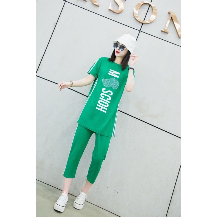 CAO CẤP [Rẻ vô địch] Bộ Thể Thao Trẻ Trung, Bộ Chất Cotton chữ siêu nét, không bong tróc hàng đẹp giá tốt ( Mã H8 )