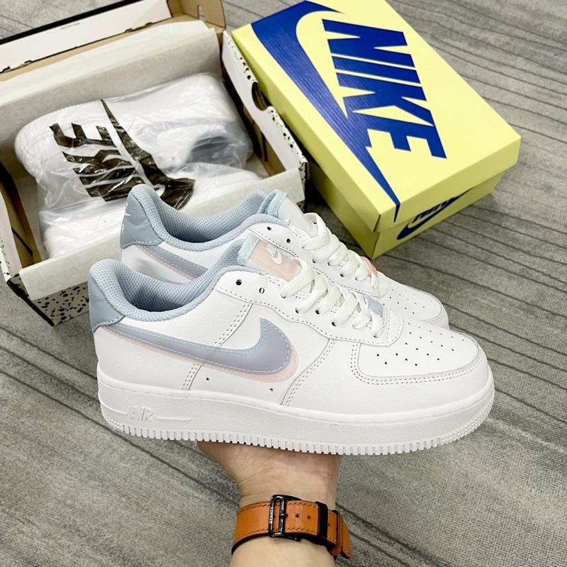Giày thể thao sneaker AF1 LV8, AF1 trắng vệt xanh hồng bản cao cấp ảnh thật shop tự chụp tặng kèm box bv