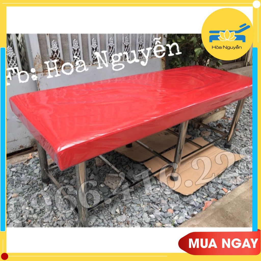 GIƯỜNG SPA INOX CHÂN TO ỐNG PHI 50