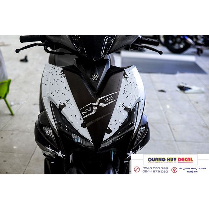 Tem Trùm NVX 155 Trắng Đen,Team Decal NVX