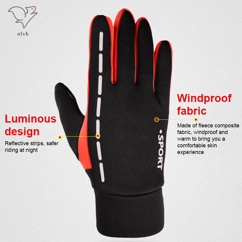 1 Đôi Găng Tay Giữ Ấm Chống Gió Chống Thấm Nước Thời Trang Mùa Đông Cho Nam Nữ