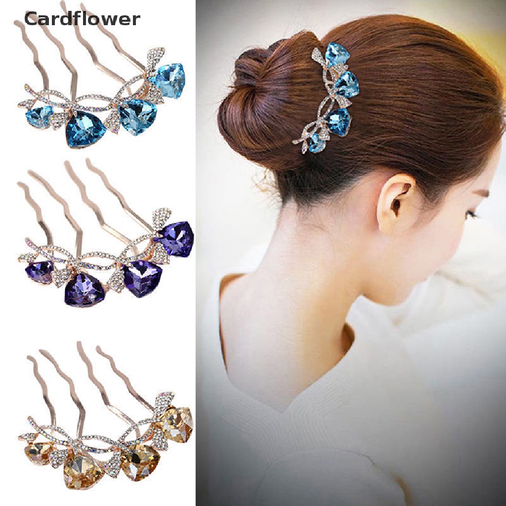 &lt; Cardflower &gt; Lược Cài Tóc Hình Hoa Cho Cô Dâu
