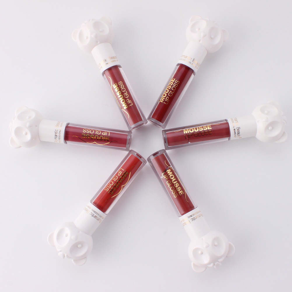 Son Kem Mousse Lip Gloss hình Gấu Siêu Cute Lên Màu Đẹp Lâu Trôi - Son Nội Địa Trung Được Ưa Chuộng | Thế Giới Skin Care