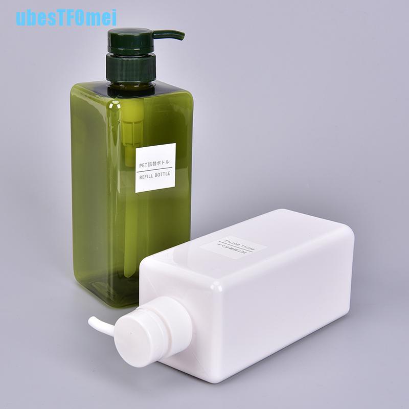 Bình Nhựa Rỗng 650ml Đựng Dầu Gội Sữa Tắm Tiện Dụng