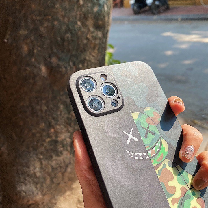 Ốp Lưng iPhone - Ốp iPhone Bape Silicon Full Hình Chìm
