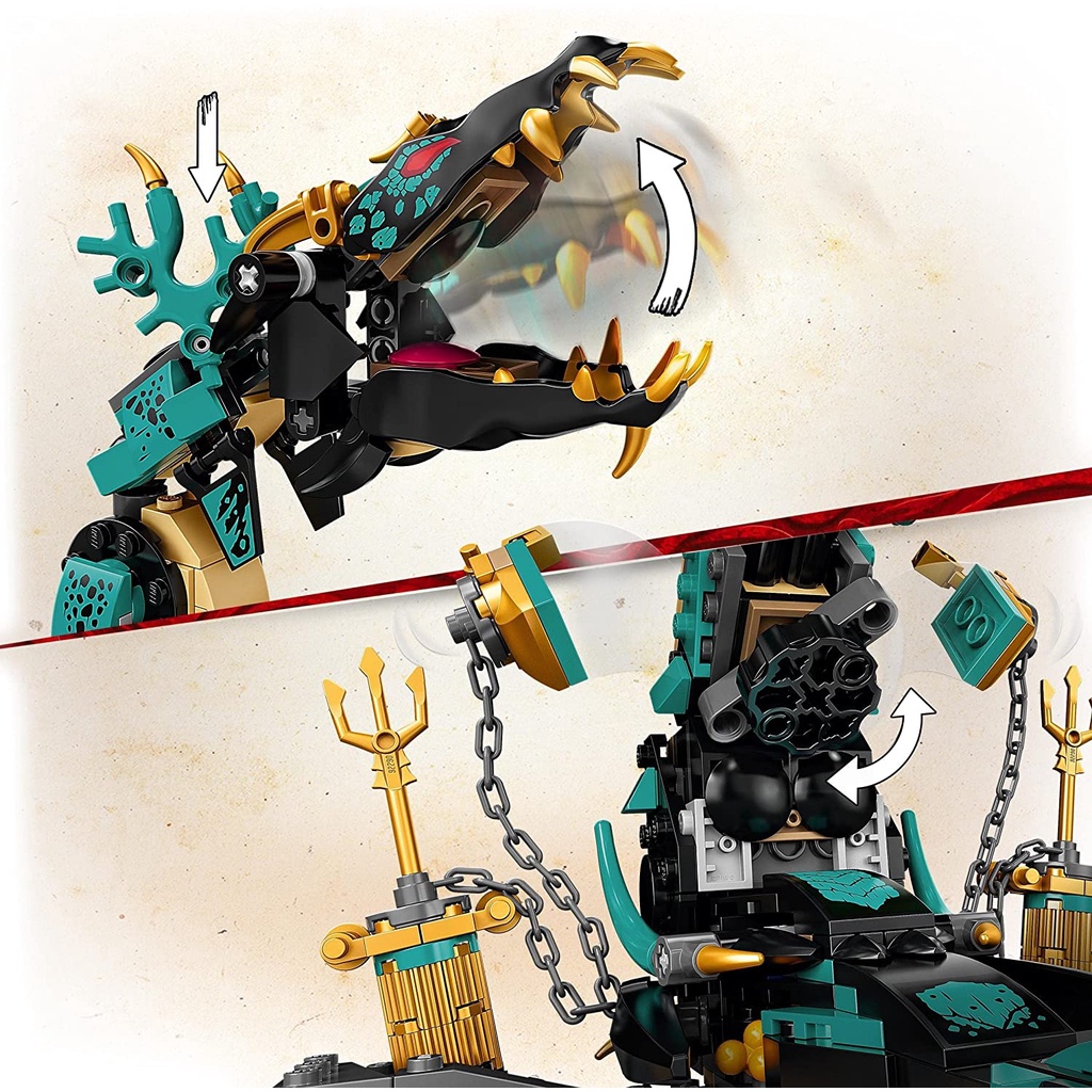 Đồ chơi lego Ninjago đền thờ dưới đại dương mã 71755 dành cho các bé 9+