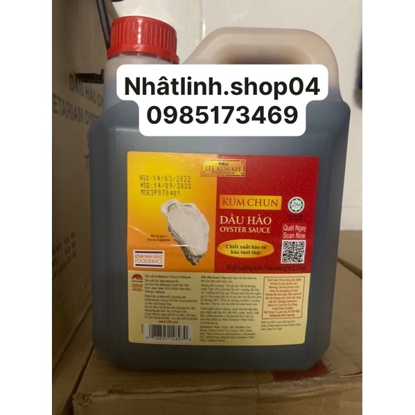 DẦU HÀO KUM CHUN 2,5 KG LEE KUM KEE - KUM CHUN OYSTER SAUCE 4.8
